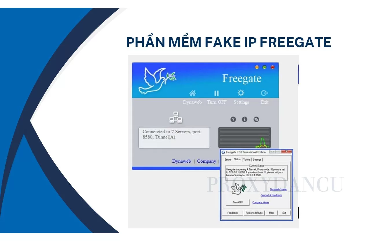 Phần Mềm fake IP miễn phí Freegate