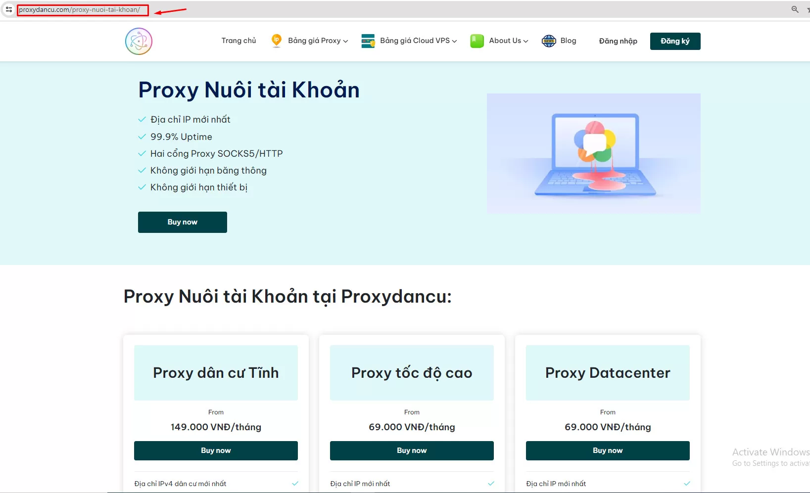 Proxydancu – địa chỉ thuê proxy nuôi tài khoản Tiktok uy tín giá rẻ