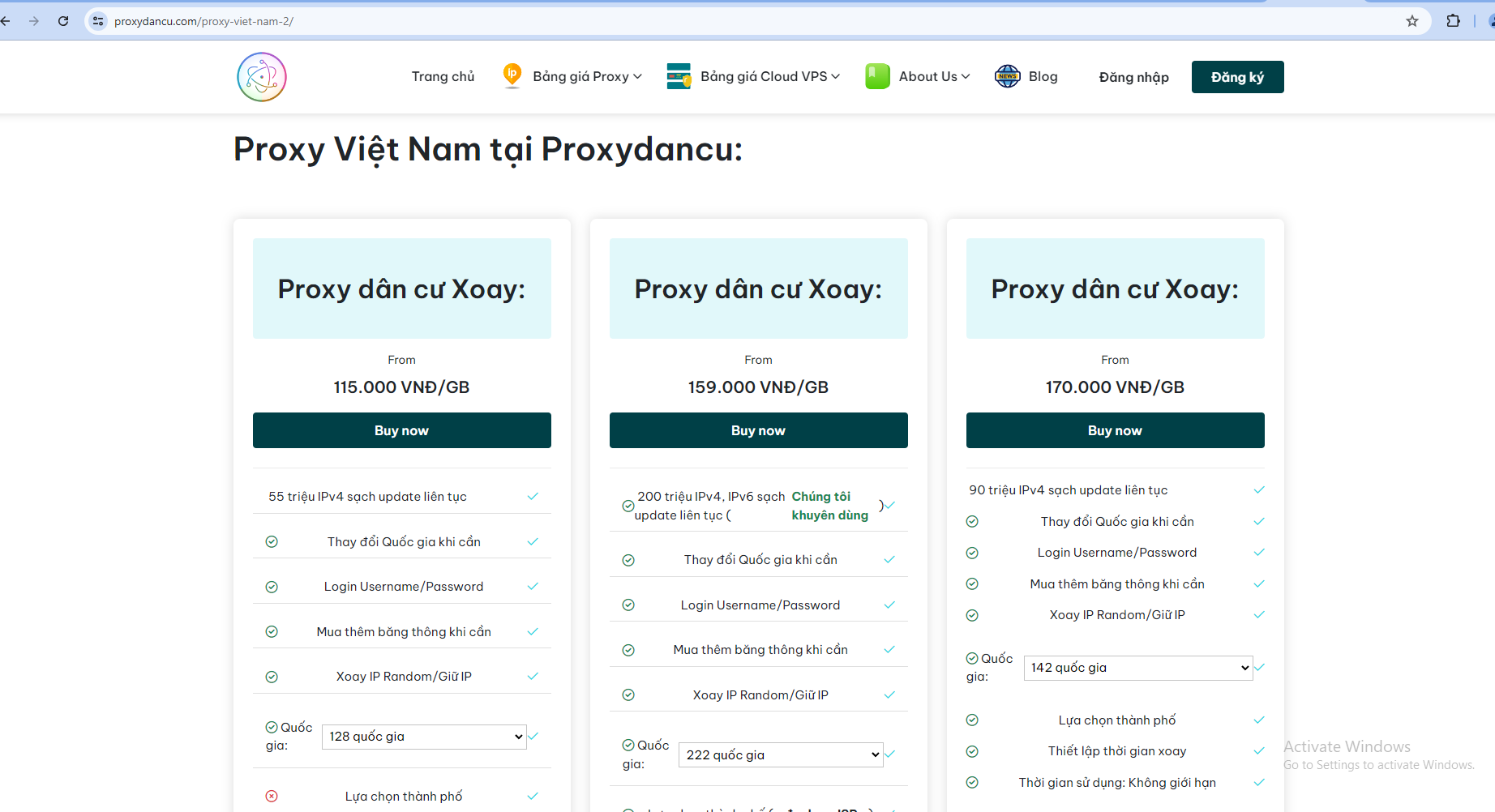 Nơi cung cấp proxy dân cư việt nam reg acc số lượng lớn giá rẻ