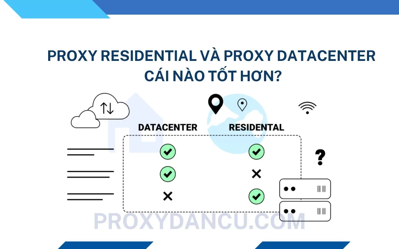 Proxy Residential và Proxy Datacenter, cái nào tốt hơn?