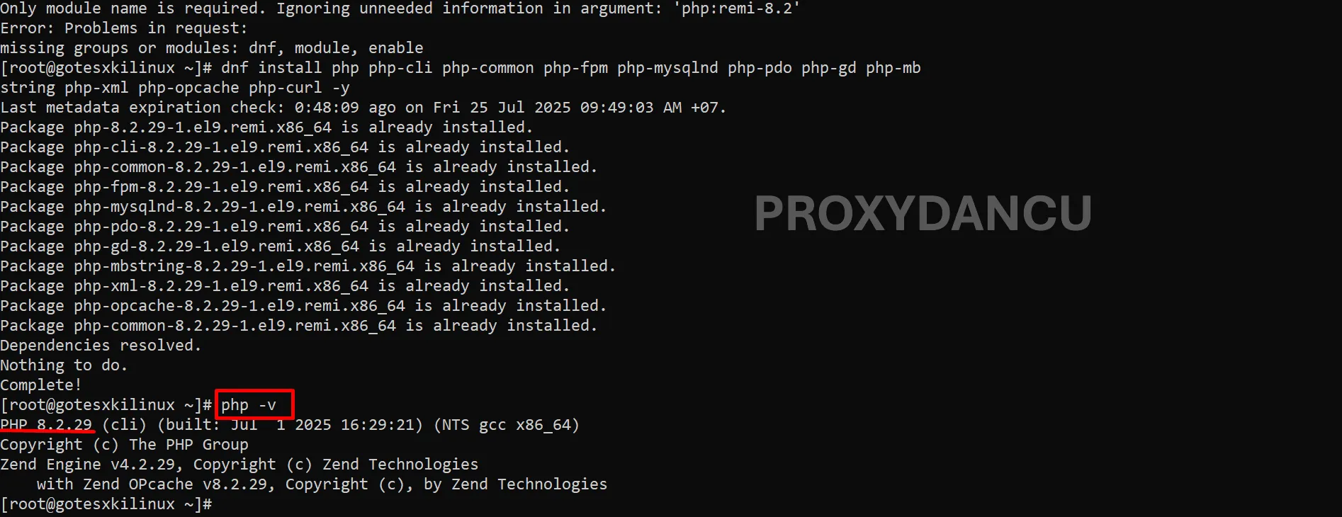 Cài PHP 8.2 Trên Rocky Linux 9.1