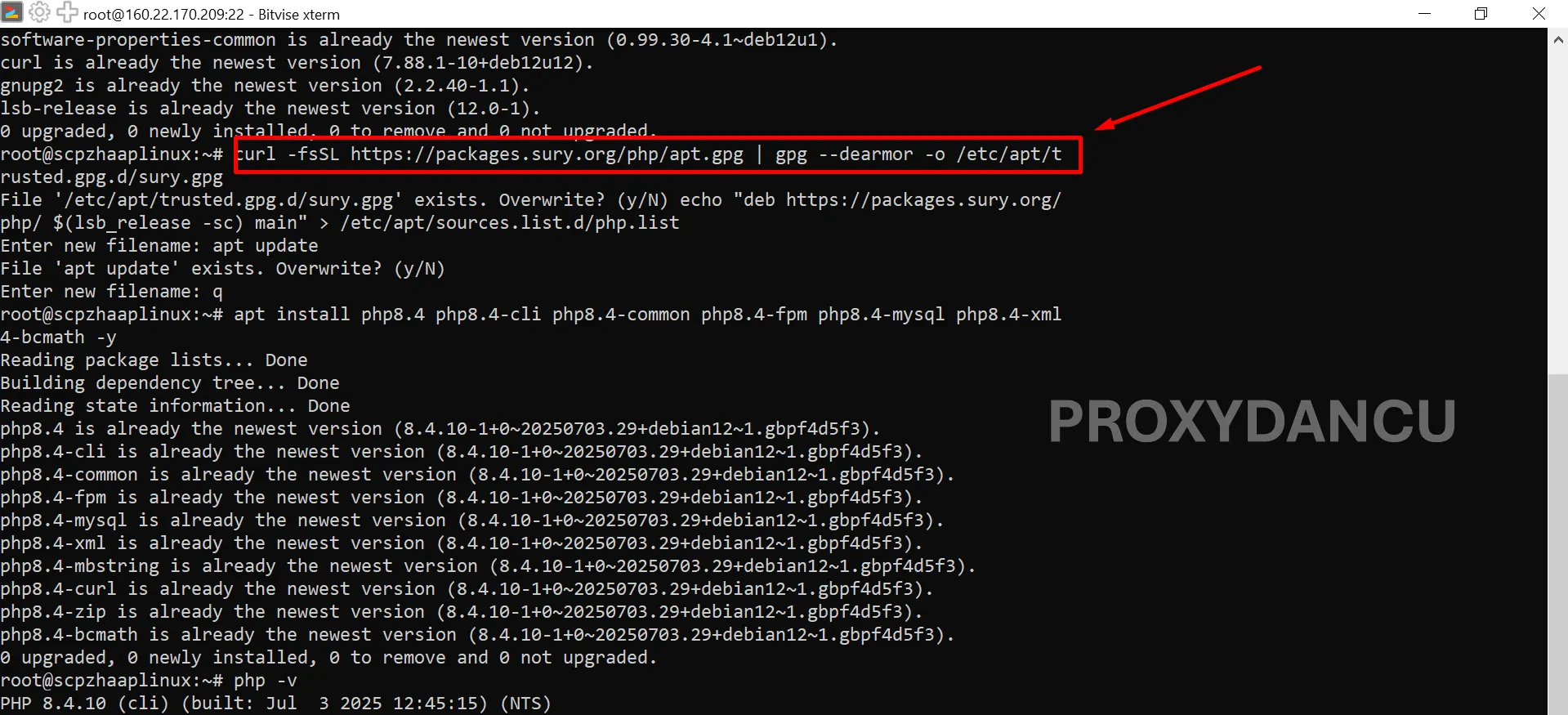 Cài PHP 8.4 trên Debian 12