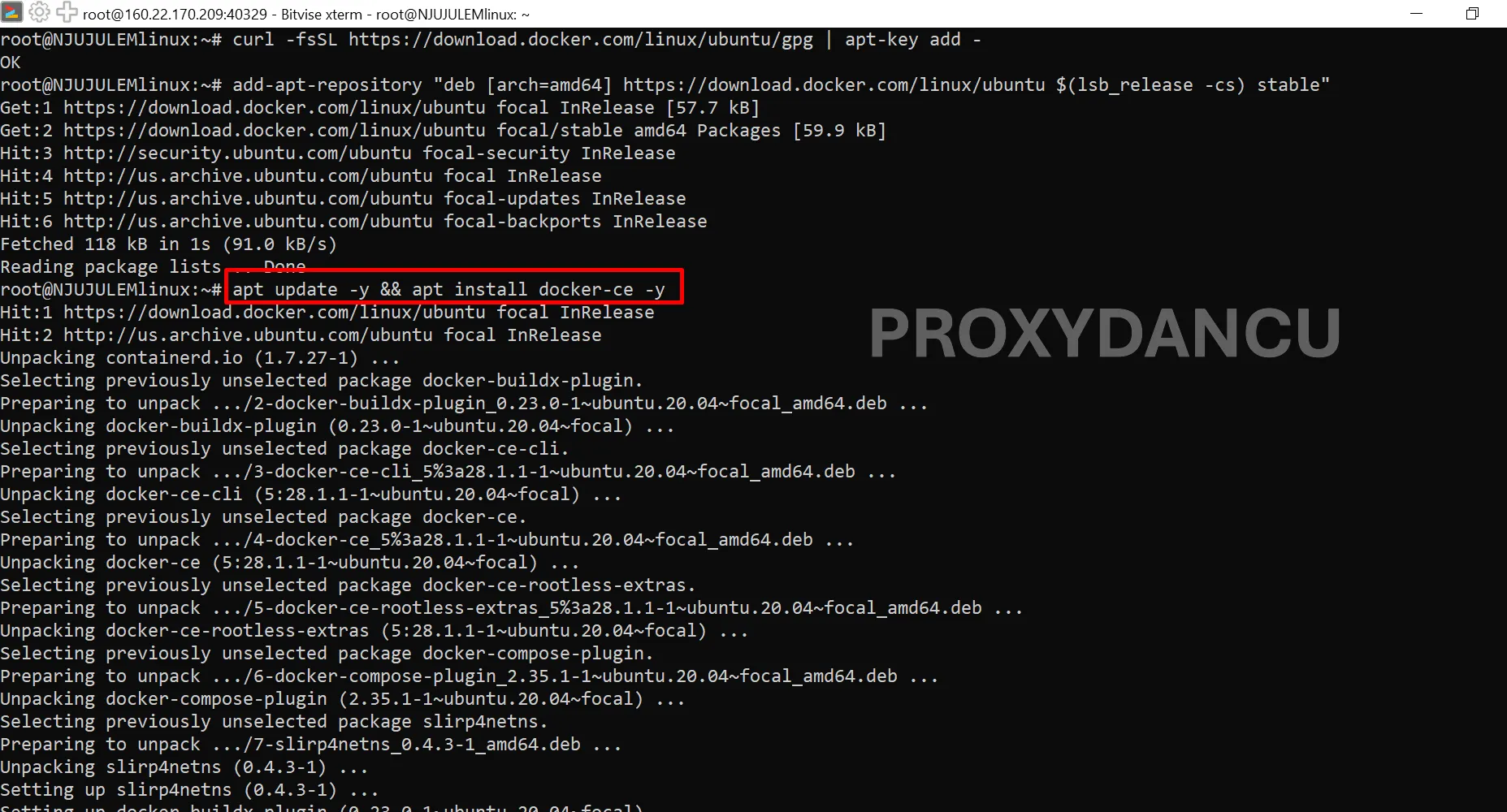 Cài đặt Docker trên VPS Ubuntu