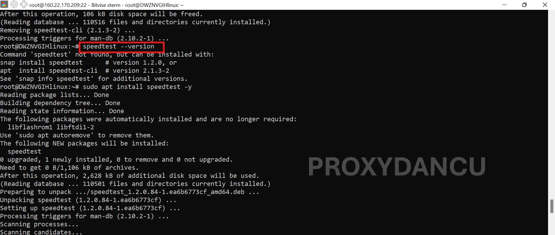 Speedtest CLI