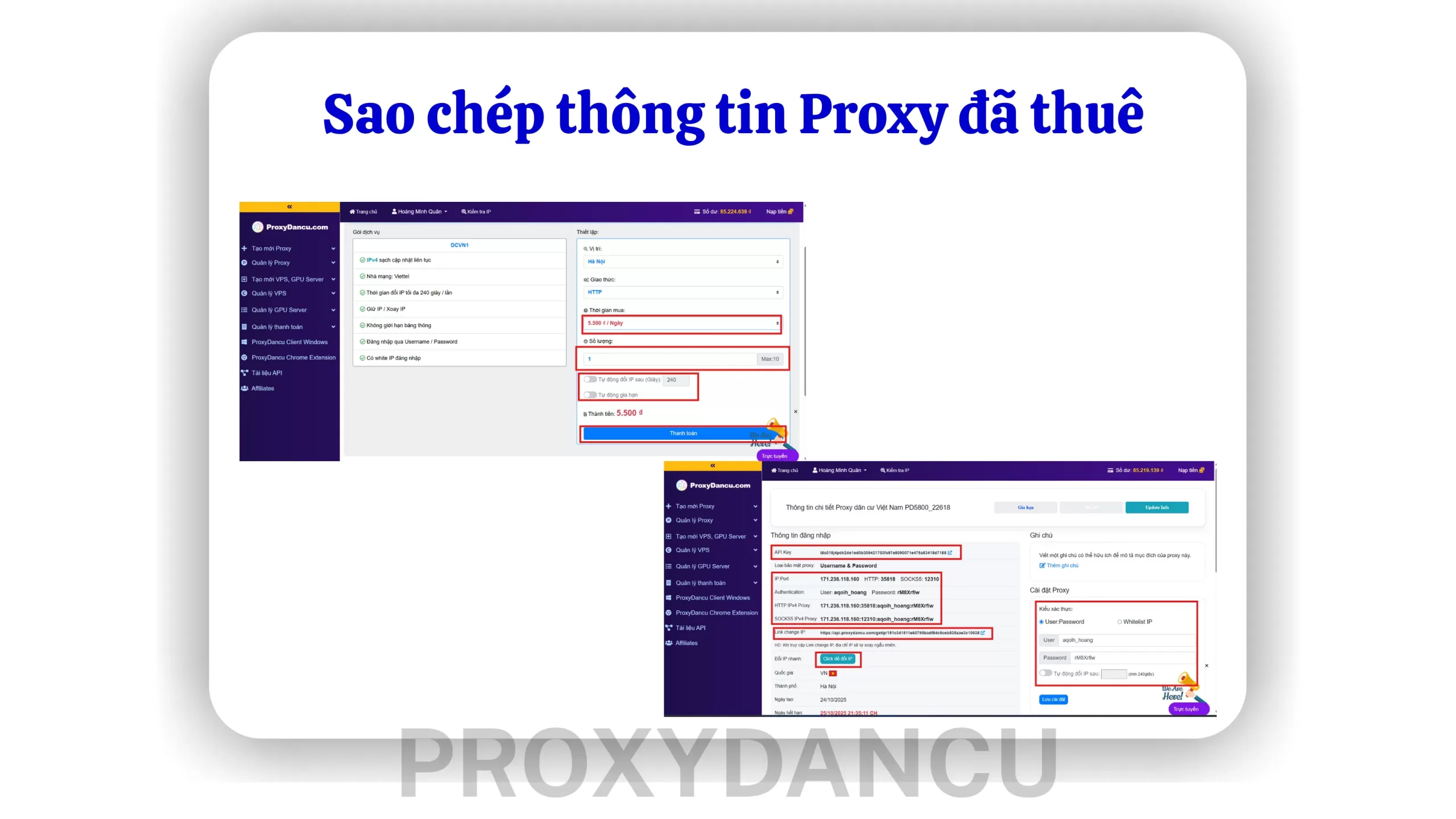 Proxy Dân Cư Xoay Việt Nam